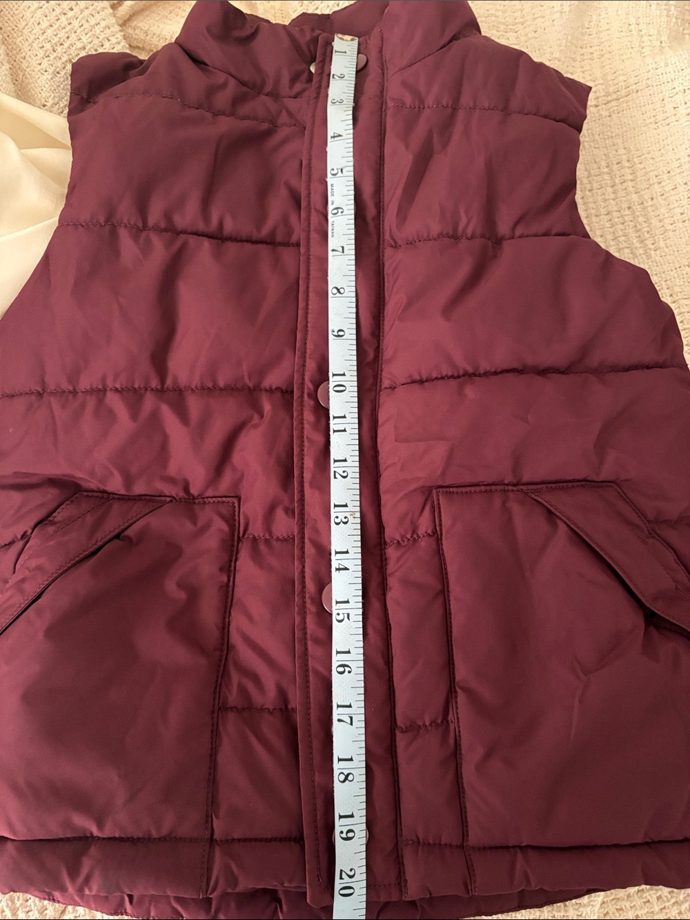 Gymboree Kids Quilted Puffer Vest - Deep Plum size Medium - Picture 15 of 15